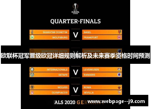 欧联杯冠军晋级欧冠详细规则解析及未来赛季资格时间预测 欧联杯冠军晋级欧冠详细规则解析及未来赛季资格时间预测